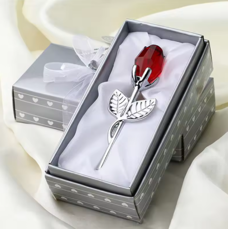 Rose en Cristal - Argent